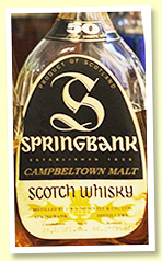 Springbank 50 yo 1919/1970 (66.3 proof, OB for UK)