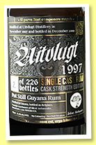 Uitvlugt 22 yo 1997/2019 (51.4%, Silent Ambassador, Guyana, 226 bottles) Uitvlugt 22 yo 1997/2019 (51.4%, Silent Ambassador, Guyana, 226 bottles)