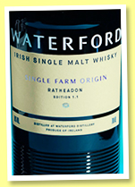 Waterford ‘Single Farm: Ratheadon 1.1’ 2016/2020 (50%, OB, Irish, batch #V23304) Waterford ‘Single Farm: Ratheadon 1.1’ 2016/2020 (50%, OB, Irish, batch #V23304)