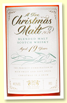 A Fine Christmas Malt 19 yo (44.5%, The Whisky Exchange, blended malt, sherry, 1918 bottles)