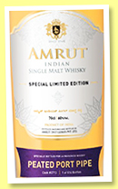Amrut 6 yo ‘Peated Port Pïpe’ (60%, OB, India, for LMDW, cask #2713, 516 bottles) Amrut 6 yo ‘Peated Port Pïpe’ (60%, OB, India, for LMDW, cask #2713, 516 bottles)
