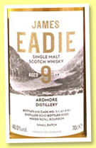 Ardmore 9 yo 2010/2020 (46%, James Eadie, Small Batch, 662 bottles) Ardmore 9 yo 2010/2020 (46%, James Eadie, Small Batch, 662 bottles)