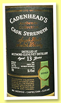 Aultmore-Glenlivet 13 yo 2006/2020 (56.4%, Cadenhead, Authentic Collection, bourbon hogshead, 336 bottles) Aultmore-Glenlivet 13 yo 2006/2020 (56.4%, Cadenhead, Authentic Collection, bourbon hogshead, 336 bottles)