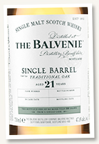 Balvenie 21 yo ‘Single Barrel’ (47.8%, OB, cask #5883, 300 bottles)
