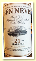Ben Nevis 21 yo 1996 (48.8%, OB private bottling, cask #1407)
