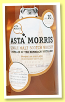 Benriach 10 yo 2008/2018 (52%, Asta Morris, Foursquare cask finish, cask #AM 122, 289 bottles) Benriach 10 yo 2008/2018 (52%, Asta Morris, Foursquare cask finish, cask #AM 122, 289 bottles)