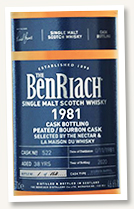 Benriach 38 yo 1981/2020 (46.6%, OB, for The Nectar and La Maison du Whisky, bourbon barrel (phew), cask #522, 168 bottles) Benriach 38 yo 1981/2020 (46.6%, OB, for The Nectar and La Maison du Whisky, bourbon barrel (phew), cask #522, 168 bottles)