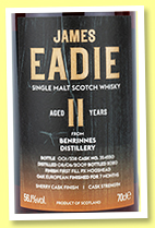 Benrinnes 11 yo 2009/2020 (56.1%, James Eadie, PX Cask Finish, cask #354550, 338 bottles)