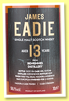 Benrinnes 13 yo 2005/2019 (56.1%, James Eadie, first fill Bual Madeira hogshead finish, cask #307046, 311 bottles)