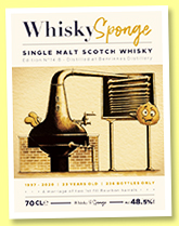 Benrinnes 23 yo 1997/2020 (48.5%, WhiskySponge, UK version, 1st fill bourbon barrels, 236 bottles)