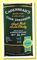 Benrinnes 24 yo 1995/2019 (49.4%, Cadenhead, Authentic Collection, bourbon hogshead, 218 bottles) 