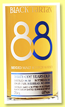 Black Tartan 31 yo 1988/2020 ‘88’ (48%, Black Tartan, Skene, blended malt, hogshead, cask #16, 337 bottles)
