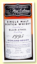 Blair Athol 22 yo 1995/2018 (57.7%, The First Editions, cask #14656, sherry butt, 234 bottles) Blair Athol 22 yo 1995/2018 (57.7%, The First Editions, cask #14656, sherry butt, 234 bottles)