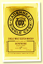 Bowmore 17 yo 2002/2019 (53.6%, Cadenhead Single Cask, bourbon hogshead, 294 bottles) Bowmore 17 yo 2002/2019 (53.6%, Cadenhead Single Cask, bourbon hogshead, 294 bottles)