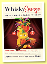 Bowmore 20 yo 2000/2020 (51.7%, WhiskySponge, 172 bottles) Bowmore 20 yo 2000/2020 (51.7%, WhiskySponge, 172 bottles)