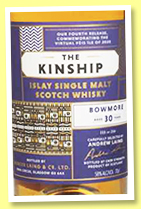 Bowmore 30 yo (58%, Hunter Laing, The Kinship, Edition #3, oloroso, 256 bottles, 2020) Bowmore 30 yo (58%, Hunter Laing, The Kinship, Edition #3, oloroso, 256 bottles, 2020)