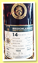 Bruichladdich 14 yo 2006/2019 (50.5%, House of McCallum, Port cask, cask #1545, 384 bottles) Bruichladdich 14 yo 2006/2019 (50.5%, House of McCallum, Port cask, cask #1545, 384 bottles)