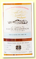 Bruichladdich 26 yo 1992/2019 (54.9%, Elixir Distillers ‘The Single Malts Of Scotland’, cask #3841, hogshead, 228 bottles) Bruichladdich 26 yo 1992/2019 (54.9%, Elixir Distillers ‘The Single Malts Of Scotland’, cask #3841, hogshead, 228 bottles)