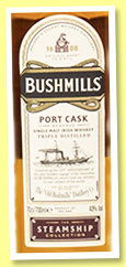 Bushmills ‘Port Cask Reserve’ (40%, OB, Irish, Steamship Collection, 2019) Bushmills ‘Port Cask Reserve’ (40%, OB, Irish, Steamship Collection, 2019)