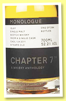 Caol Ila 9 yo 2011/2020 (52.2%, Chapter 7, cask #160, 285 bottles) Caol Ila 9 yo 2011/2020 (52.2%, Chapter 7, cask #160, 285 bottles)