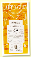 Caperdonich 22 yo 1997/2020 (60.5%, Lady Of The Glen, cask #19130, bourbon barrel, 171 bottles)
