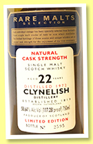Clynelish 22 yo 1972 (58.64%, OB, Rare Malts, USA, 750ml, +/-1995)