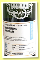 Clynelish 8 yo 2011/2020 (58%, Scotch Malt Whisky Society, 26-145, 2nd fill barrel, ‘Mood-lifting sanctuary’,  239 barrels)