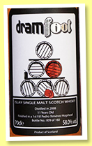 Cola Ali 5 11 yo 2008/2020 (58%, Dramfool, finished in PX, 160 bottles) 