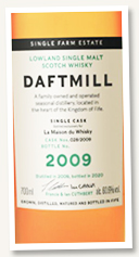 Daftmill 11 yo 2009/2020 (60.6%, OB for LMDW, sherry butt, cask #28, 630 bottles) 