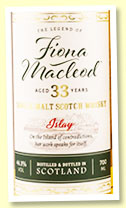 FIona MacLeod 33 yo (46.3%, The Character Of Islay Whisky Company, bottled 2020) FIona MacLeod 33 yo (46.3%, The Character Of Islay Whisky Company, bottled 2020)