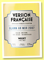 Glann ar Mor 2007/2020 (57.7%, La Maison du Whisky, Version Française, France, 1st fill bourbon barrel, cask #13128, 184 bottles) Glann ar Mor 2007/2020 (57.7%, La Maison du Whisky, Version Française, France, 1st fill bourbon barrel, cask #13128, 184 bottles)