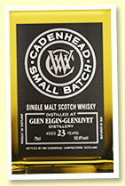 Glen Elgin 23 yo 1995/2019 (50.6%, Cadenhead Small Batch, two bourbon hogsheads, 486 bottles) Glen Elgin 23 yo 1995/2019 (50.6%, Cadenhead Small Batch, two bourbon hogsheads, 486 bottles)