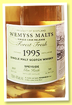 Glen Keith 1995/2017 ‘Forest Fresh’ (46%, Wemyss Malts, hogshead, 315 bottles) Glen Keith 1995/2017 ‘Forest Fresh’ (46%, Wemyss Malts, hogshead, 315 bottles)