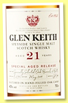 Glen Keith 21 yo (43%, OB, batch #GK/001, +/-2019) Glen Keith 21 yo (43%, OB, batch #GK/001, +/-2019)