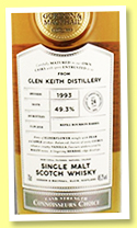Glen Keith 24 yo 1993/2018 (49.3%, Gordon & MacPhail, Connoisseurs Choice, refill bourbon barrel, cask #18/078, 205 bottles) Glen Keith 24 yo 1993/2018 (49.3%, Gordon & MacPhail, Connoisseurs Choice, refill bourbon barrel, cask #18/078, 205 bottles)