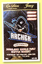 Glen Ord 2015/2020 ‘Archer’ (60.9%, Or Sileis, Joey Taiwan, refill oloroso octave, cask #287C, 51 bottles) Glen Ord 2015/2020 ‘Archer’ (60.9%, Or Sileis, Joey Taiwan, refill oloroso octave, cask #287C, 51 bottles)