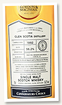 Glen Scotia 28 yo 1992/2020 (56.2%, Gordon & MacPhail for LMDW and Kirsch Import, Connoisseurs Choice, first fill remade sherry hogshead, cask #19, 150 bottles) Glen Scotia 28 yo 1992/2020 (56.2%, Gordon & MacPhail for LMDW and Kirsch Import, Connoisseurs Choice, first fill remade sherry hogshead, cask #19, 150 bottles)