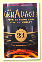 Glenallachie 21 yo Cask Strength ‘Batch 1’ (51.4%, OB, PX sherry, 1600 bottles) Glenallachie 21 yo Cask Strength ‘Batch 1’ (51.4%, OB, PX sherry, 1600 bottles)