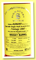 Glenlivet 11 yo 2007/2019 (66%, Signatory Vintage for The Whisky Barrel, 1st fill sherry hogshead, cask #900128, 289 bottles) Glenlivet 11 yo 2007/2019 (66%, Signatory Vintage for The Whisky Barrel, 1st fill sherry hogshead, cask #900128, 289 bottles)