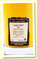 Glenturret 28 yo 1987/2016 (50.4%, Signatory Cask Strength Collection, cask #372, hogshead, 149 bottles) Glenturret 28 yo 1987/2016 (50.4%, Signatory Cask Strength Collection, cask #372, hogshead, 149 bottles)