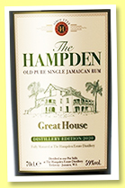 Hampden ‘Great House Distillery Edition 2020’ (59%, OB, Jamaica)