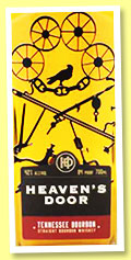 Heaven’s Door ‘Tennessee Bourbon’ (42%, OB, USA, straight bourbon, 2020) Heaven’s Door ‘Tennessee Bourbon’ (42%, OB, USA, straight bourbon, 2020)