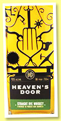 Heaven’s Door ‘Straight Rye Whiskey’ (43%, OB, USA, 2020) Heaven’s Door ‘Straight Rye Whiskey’ (43%, OB, USA, 2020)