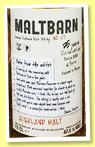 Highland Malt 25 yo 1995/2020 (47.5%, Maltbarn, blended malt, 48 bottles)