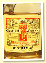 Highland Park NAS (100 proof, Gordon & MacPhail, mini, 1970s)