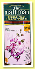 Imperial 23 yo 1995/2018 (49.5%, The Maltman, for HNWS Taiwan, sherry finish, cask #400, 2016 bottles) 