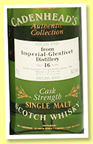 Imperial-Glenlivet 16 yo 1979/1996 (64.3%, Cadenhead, Authentic Collection)