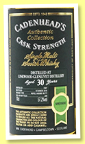 Linkwood 30 yo 1987/2018 (57.2%, Cadenhead, Authentic Collection, refill sherry butt, 480 bottles) Linkwood 30 yo 1987/2018 (57.2%, Cadenhead, Authentic Collection, refill sherry butt, 480 bottles)