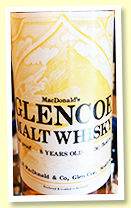 MacDonald’s Glencoe 8 yo ‘100% Malt Pure Highland Malt Scotch Whisky’ (100 proof, OB, R N MacDonald & Co, -/+ 1975)
