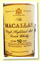 Macallan 10 yo (40%, OB, mini, early 1990s)
